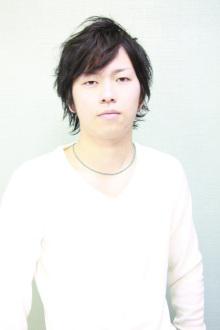 メンズミディアムパーマスタイル